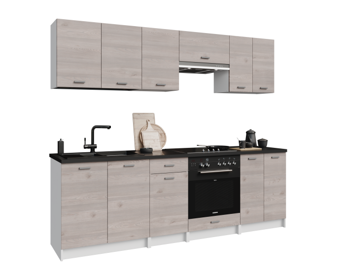 LUNA Cuisine complète 2m40 - 8 éléments - 6 Couleurs : Élégance et Économie – Image 14