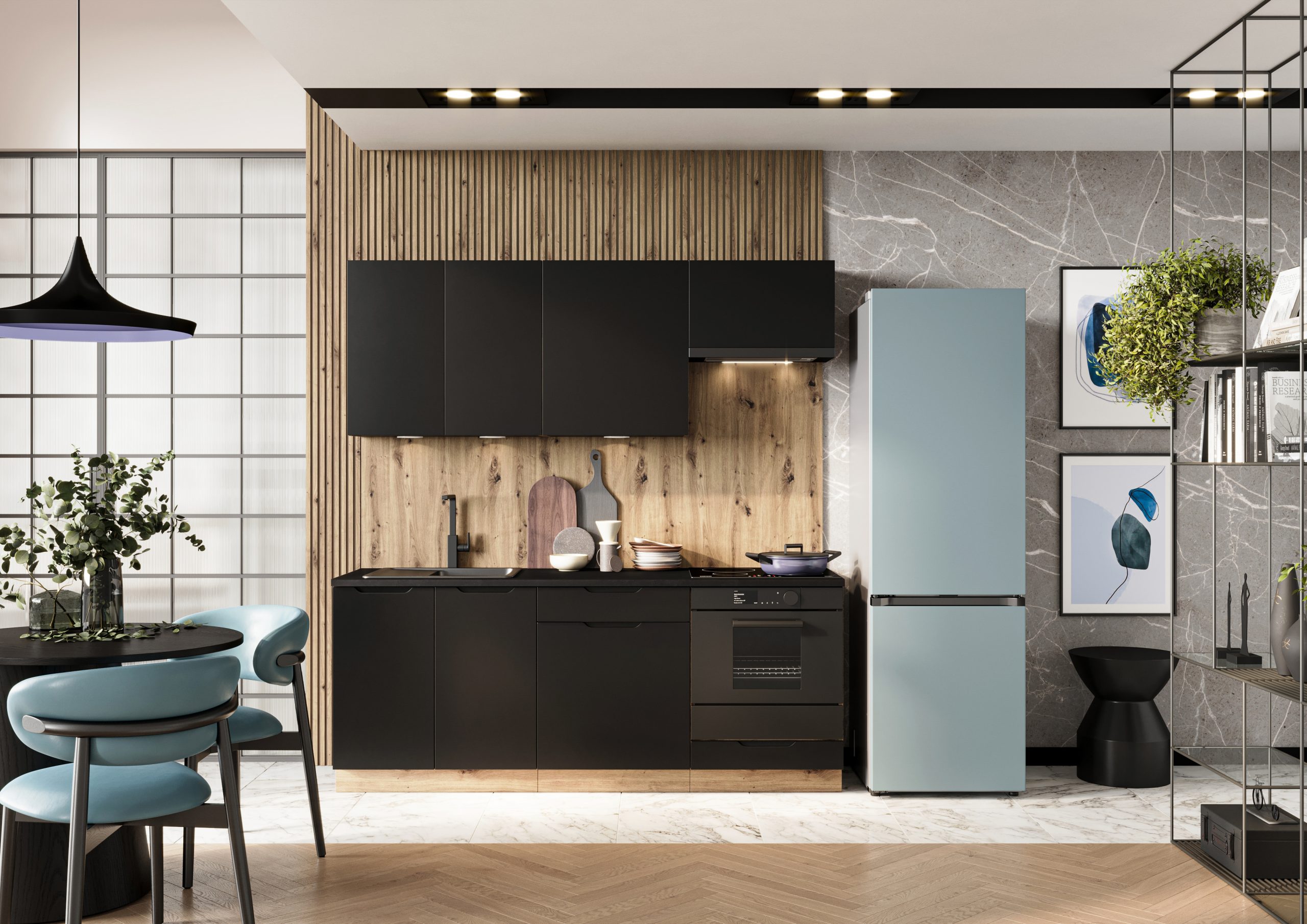 ISABEL Cuisine 200cm - Élégance et Praticité à Petit Prix : Créez Votre Cuisine Idéale!